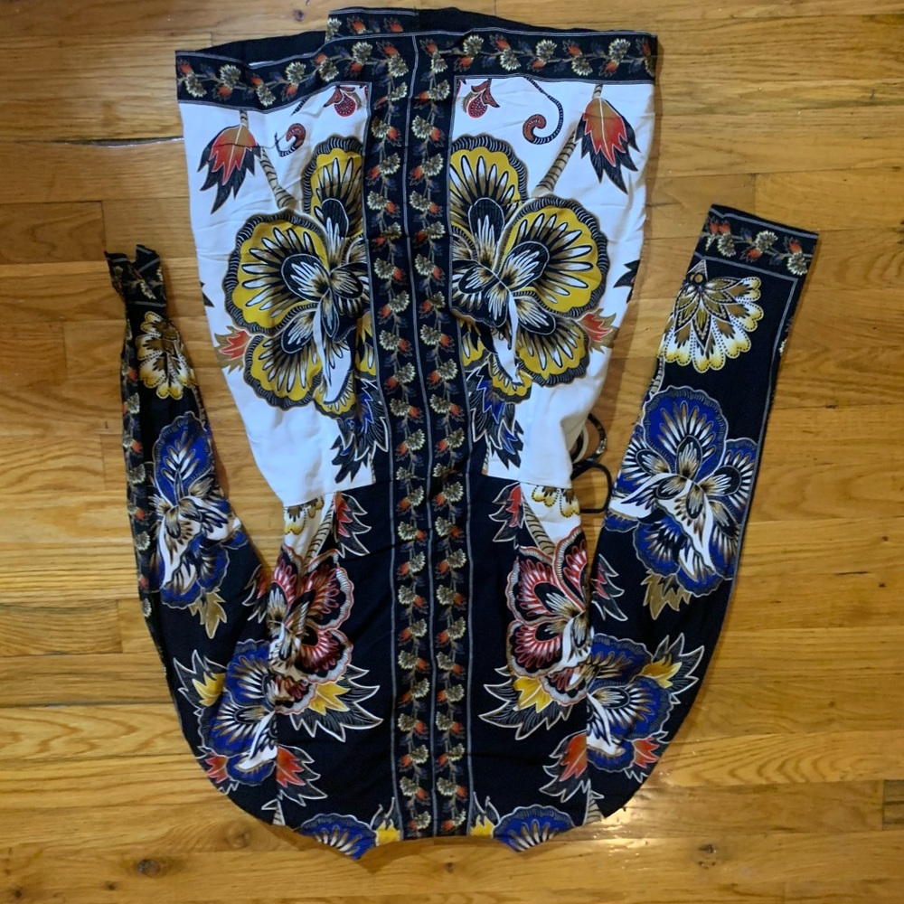 Floral Wrap Dress with Long Sleeves - Picture 5 of 5